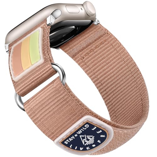 Bracelet nylon Apple Watch 45mm 44mm sport respirant pour montre iWatch SE