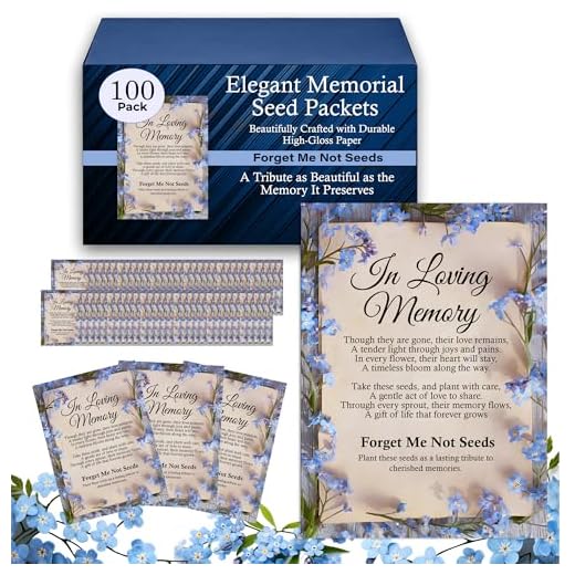 Forget Me Not Seed Packet Memorial Favors