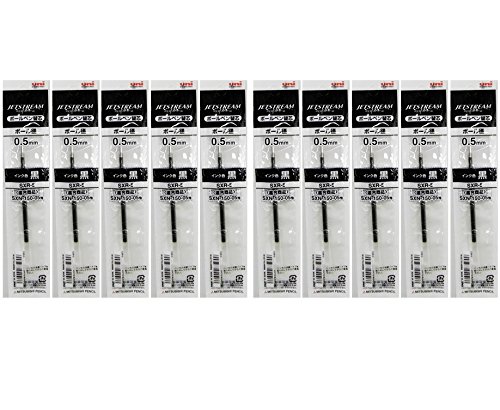 Recharges Uni-Ball Jetstream 0.5 mm pointe fine noire avec débit d'encre régulier