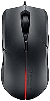 Vista 5 de ASUS Ratón óptico ambidiestro para juegos – ROG Strix Evolve Ratón para juegos con cable para PC 7200 DPI, interruptores Omron 4 estilos