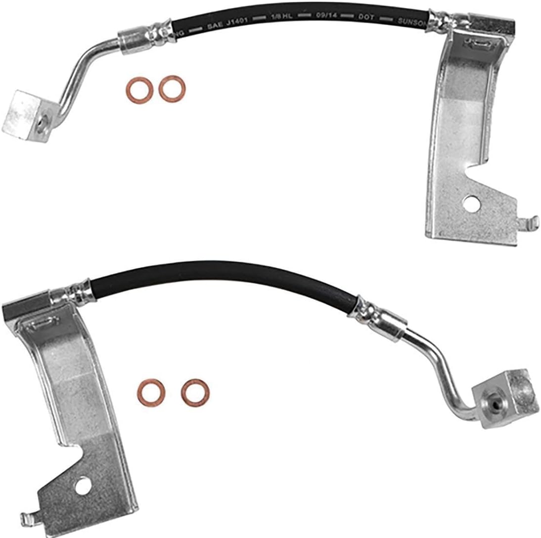 2Pcs Rear Brake Hose Rear Brake Line Automotive Replacement Brake Hoses Fits Mustang 1994 1995 1996 1997 1998