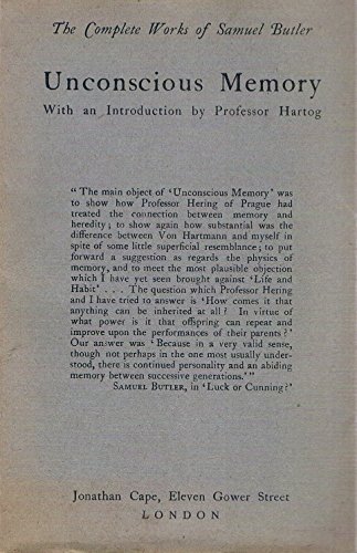 Unconscious memory B00086VBWM Book Cover