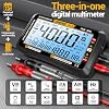 ANENG Digital Multimeter Tester,4000 Counts Voltage Tester,Auto-Ranging TRMS Volt Meter,Large LCD Ohm Meter Measures AC/DC Current,Voltage,Resistance, Diode,Continuity,Capacitance,Temperature