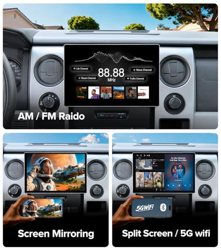 Radio para Ford F150 2009-2012 con pantalla táctil 11.5" miniatura 6