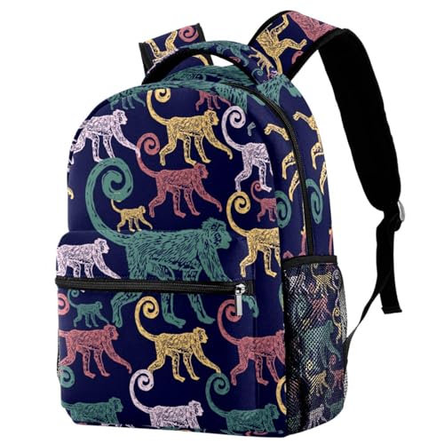 Sac de voyage décontracté multicolore 29.4x20x40cm pour ados et écoliers stylés