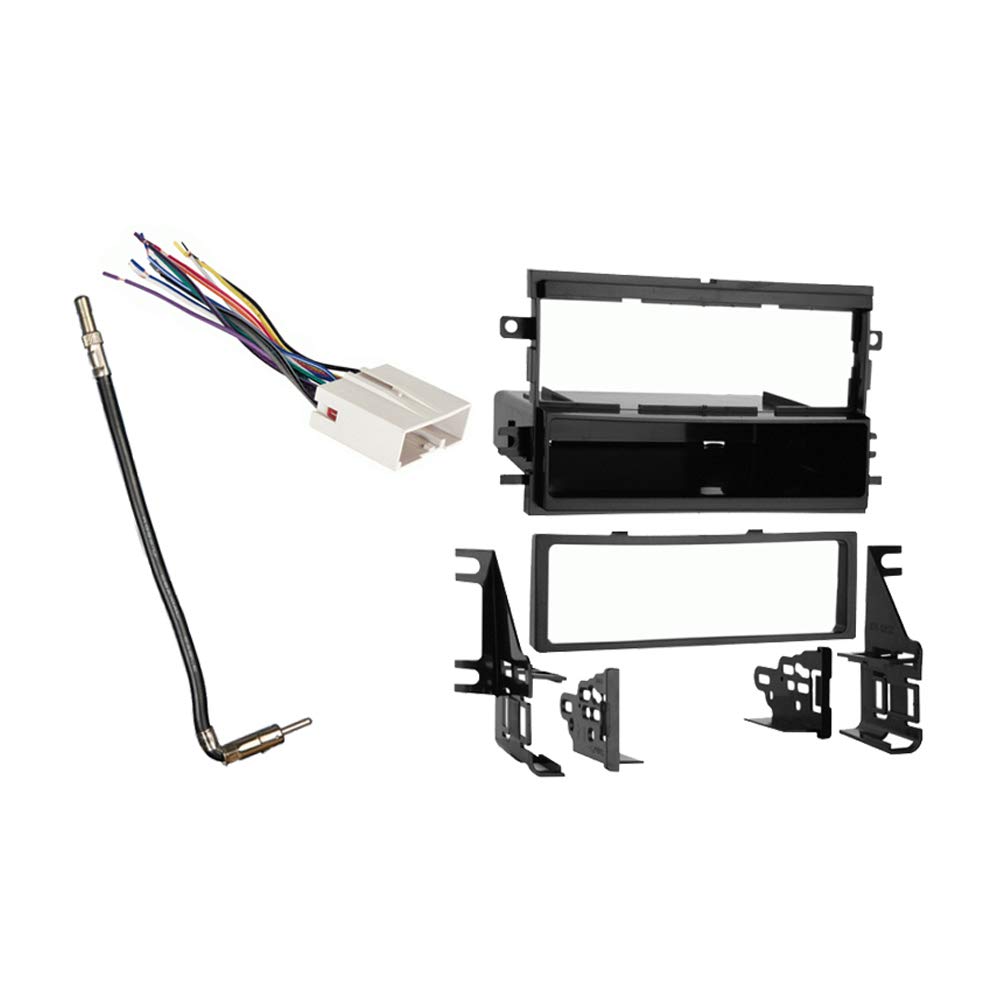 Harmony Audio Radio Install Bundle Fits Ford Explorer Sport Trac 2006-2010 with Metra 99-5812 Single DIN Dash Kit