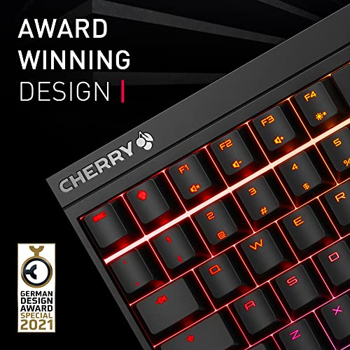 CHERRY MX 2.0S, Mechanical Gaming Keyboard with RGB Lighting, UK Layout (QWERTY), Wired, Designed in Germany, MX RED Switches, Black - Image 4