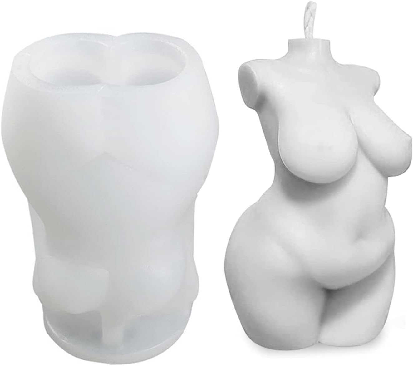 Woman Silicone Candle Mould Female Human Body Mold DIY Crafts for Making Special Chocolates, Candies, Soaps
