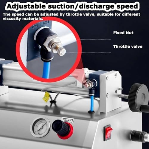 Riempitrice pneumatica per liquidi e pasta, riempitrice a pistone in acciaio inossidabile per crema, shampoo, bevande, cosmetici, 220 V
