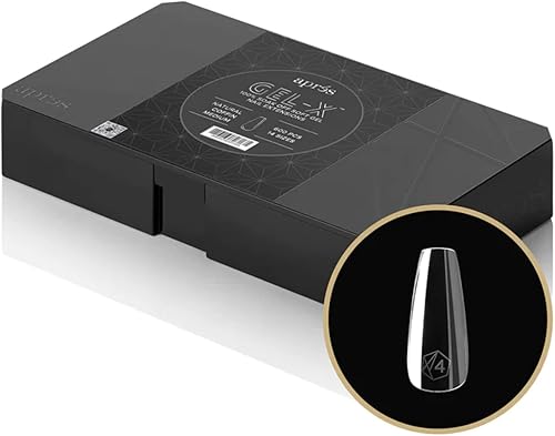 Apres Gel-X Natural Coffin Medium 2.0 Caja de puntas 14 tamaños 600 unidades disponible en Yaxa Venezuela