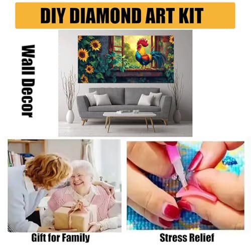 Kit Broderie Diamant Canvas complet avec strass pour décoration et cadeau - 7