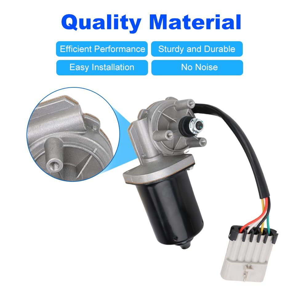 Front Windshield Wiper Motor Compatible with International Workstar 7600 Prostar Lonestar Durastar 4000 Freightliner Coronado Columbia Century Cascadia Replacement for ‎‎PG-WPM8021 2594086C91