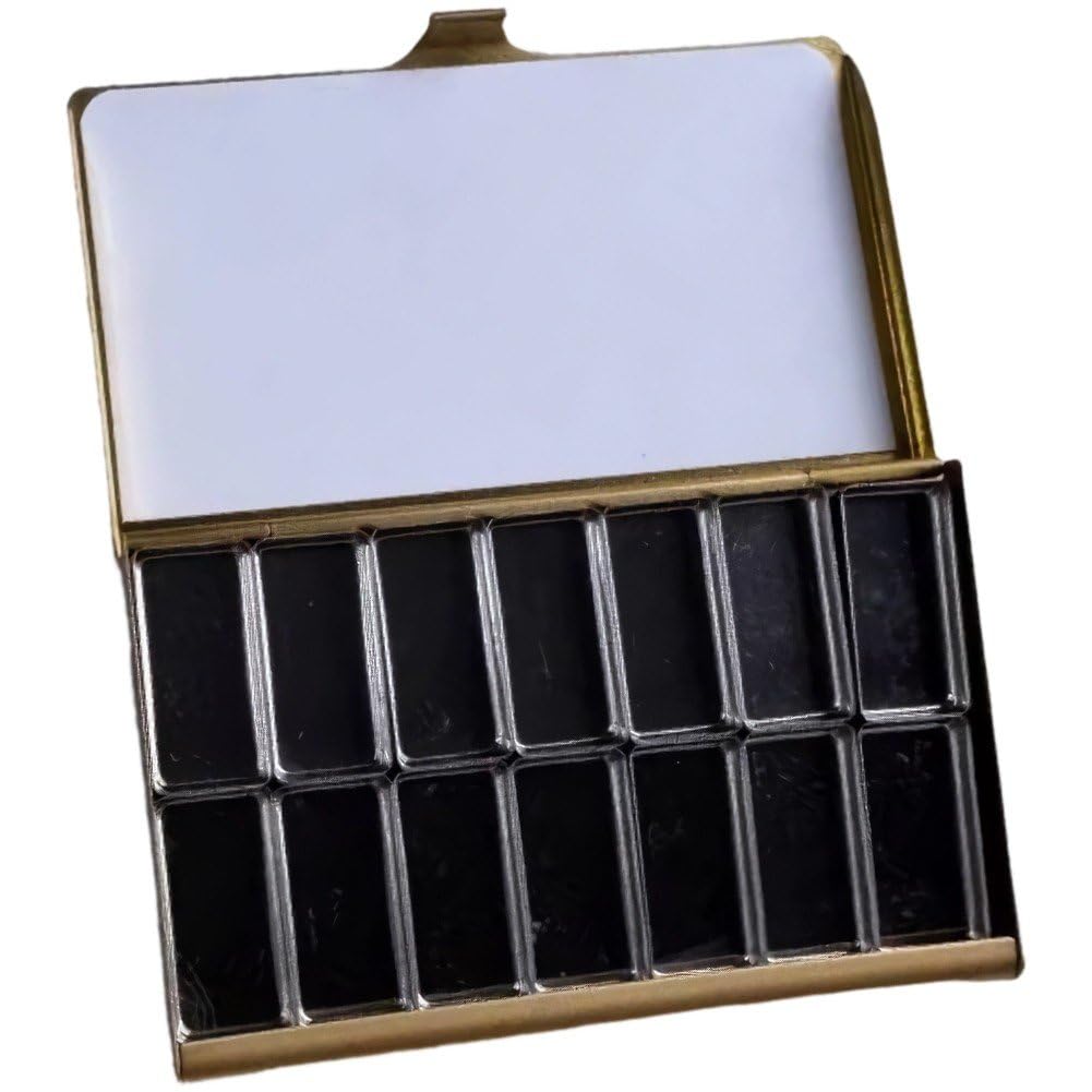 Caja de metal de latón para acuarela que soluciona el orden en exteriores
