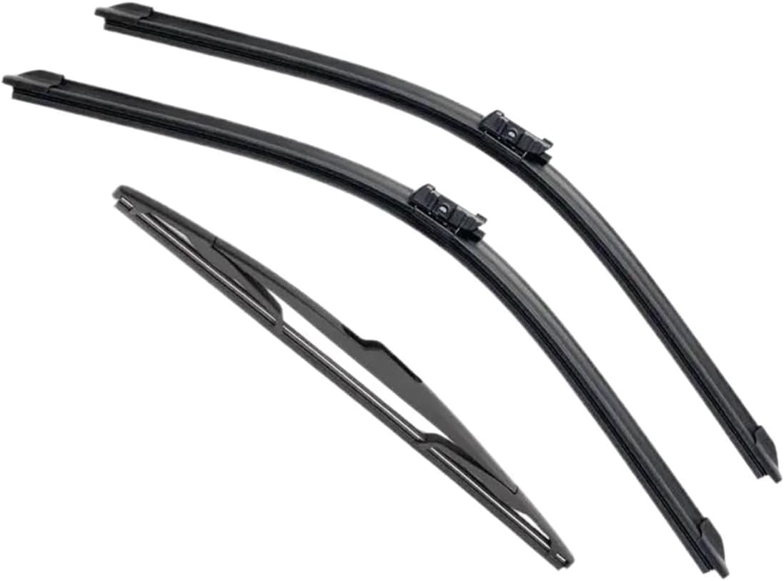 PLAKDFUU Wiper Blades Front Rear Set for Giulietta 2010-2020 24"+18"+14" - Silent & Streak-Free