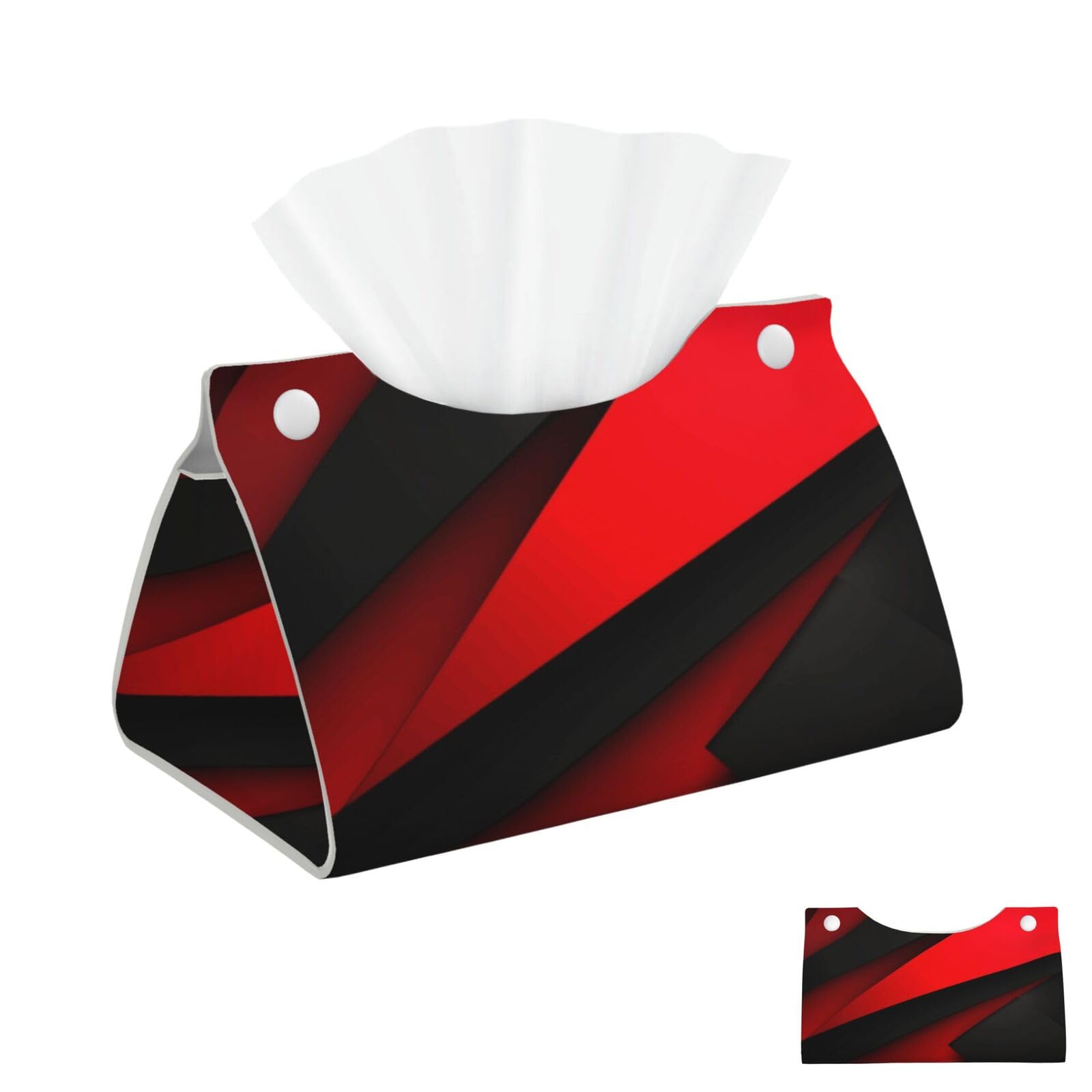 Red Black Tissue Box Cover Square Cube Boxes