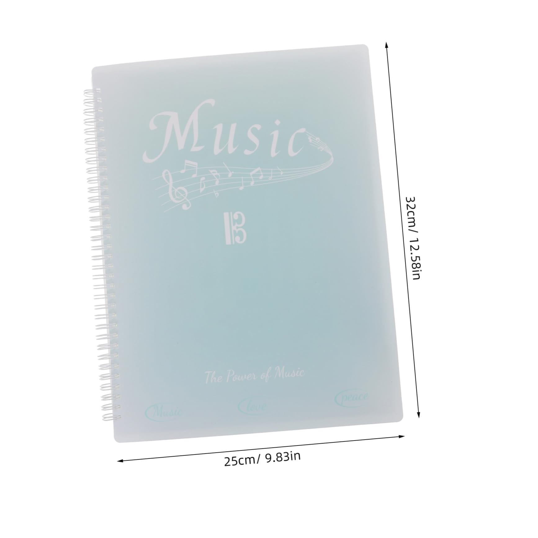 Milisten for Sheet Music A4 Size Flip Folder Window Pages Reusable for Piano Players