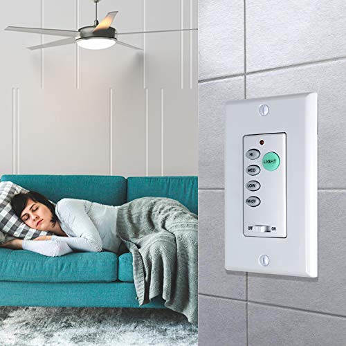 Eogifee Universal Ceiling Fan Wall Control 3 Speed Wall Mounted Fan Control Full Range Dimmer Uc-9050T Chq9051T… thumb #5