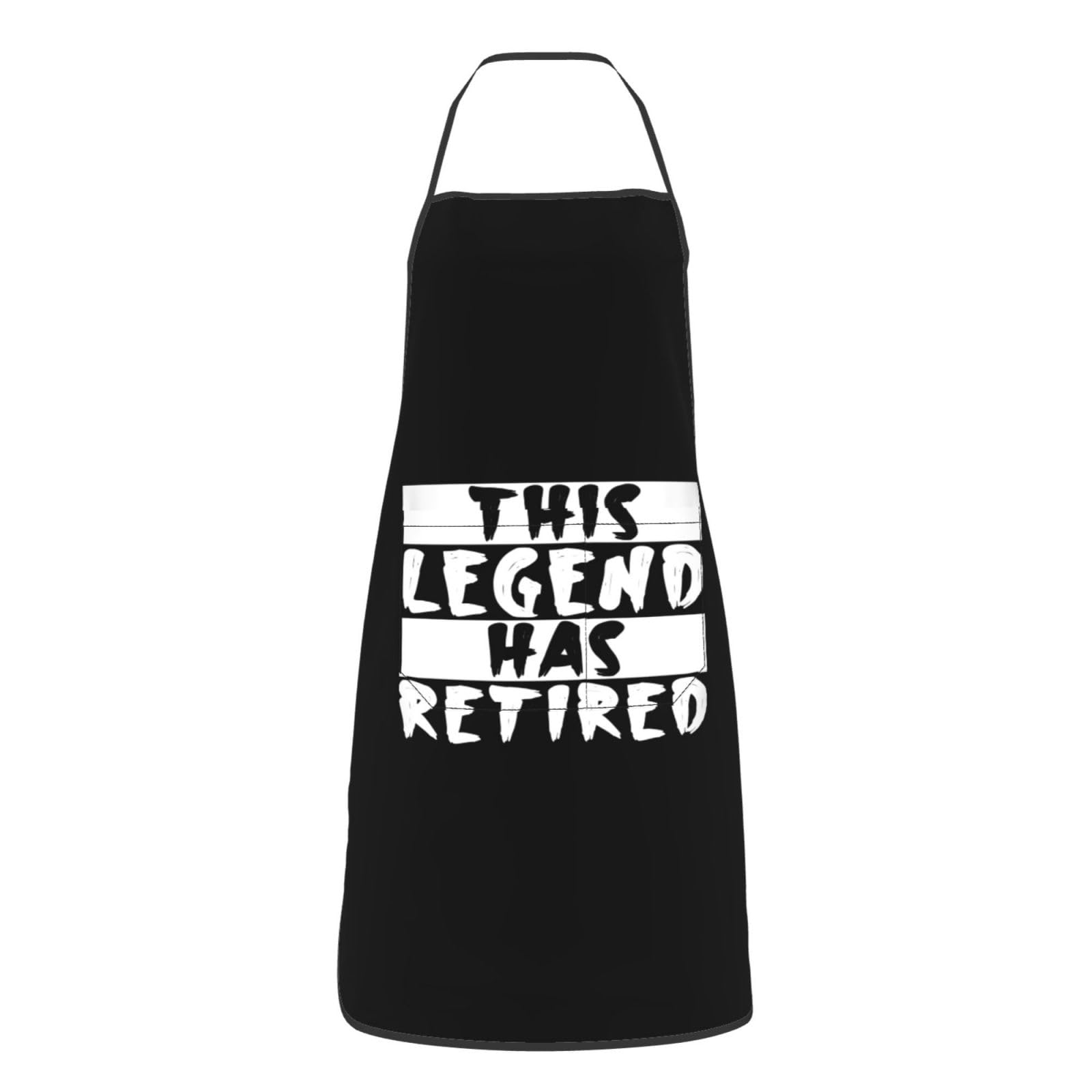 nopicsn This Legend Has Retired Retirement Apron for cooking with Pockets Women Men Kitchen Chef Funny Aprons