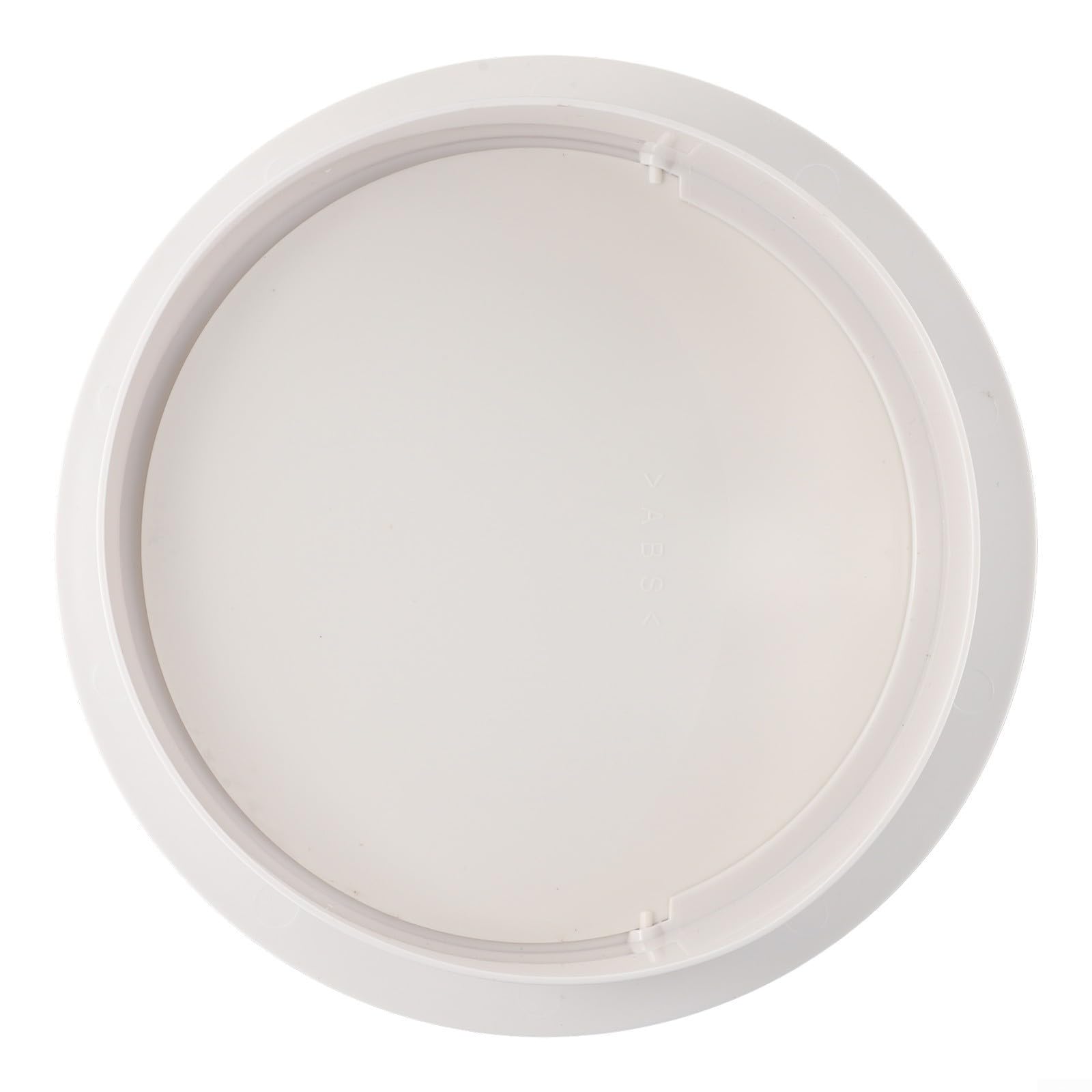 ABS Round Ventilation Pipe Check Valve for Air Duct Control and Exhaust Fan Systems – Non-Oxidizing White Flap Valve, 80mm to 200mm Diameter (3.14–7.87 in),(200MM)