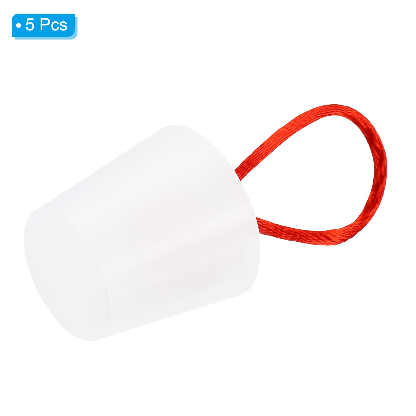 Sourcing Map Silicone Caoutchouc Conique Bouchon 35 à 45mm Solide Baignoire Bonde Bouchon Avec Poignée Pour Test Tubes, Eau Tuyau, Drainage Trou, Blanc 2 Pièces