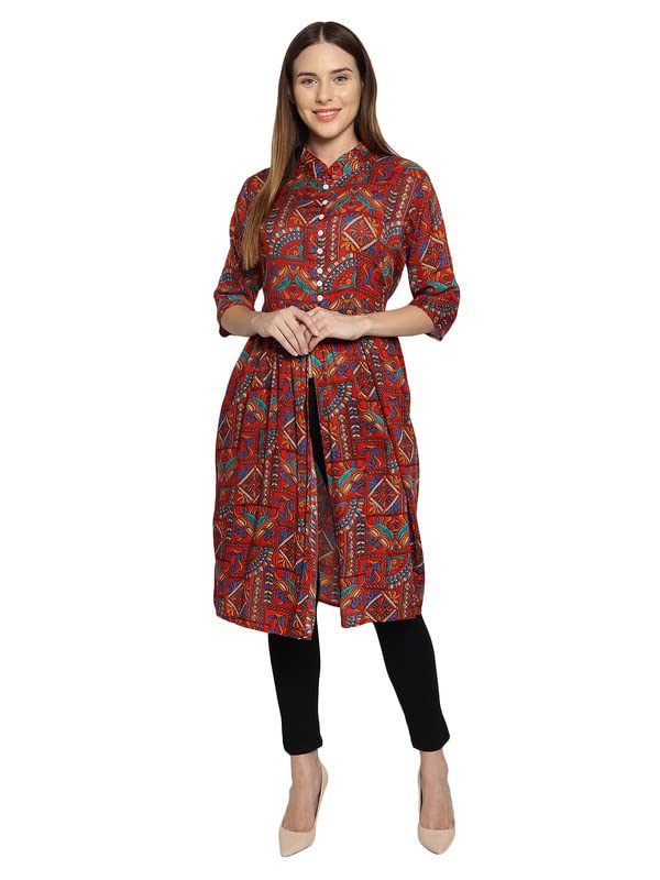 Licera Stylish Trendy Front Open Short Kurti for Women