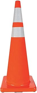 Traffic Cone, 36 in Cone Height, Orange, PVC-Each