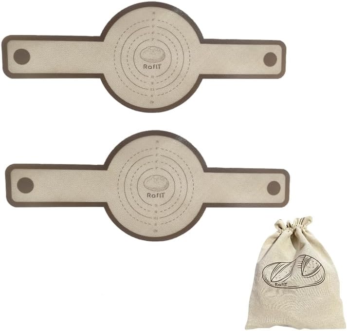 Silicone Bread Sling for Dutch Oven, 2 PC Non-Stick & Easy Clean Reusable Silicone Bread Baking Mat with Long Handles, Easy to Transfer Sourdough Bread + 1 Reusable Bread Bag - Image 8