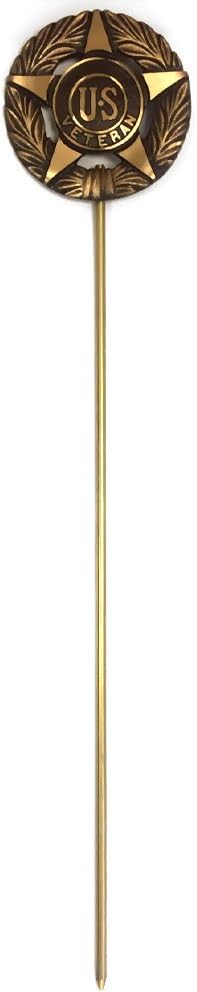 Veteran Grave Marker, Bronze Cemetery Plaque, Memorial Flag Holder, Made in USA