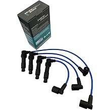 High Performance Spark Plug Wires Compatible with Daewoo Leganza Nubira Suzuki Forenza Reno 2.0L L4 Gas 1999-2008 Blue