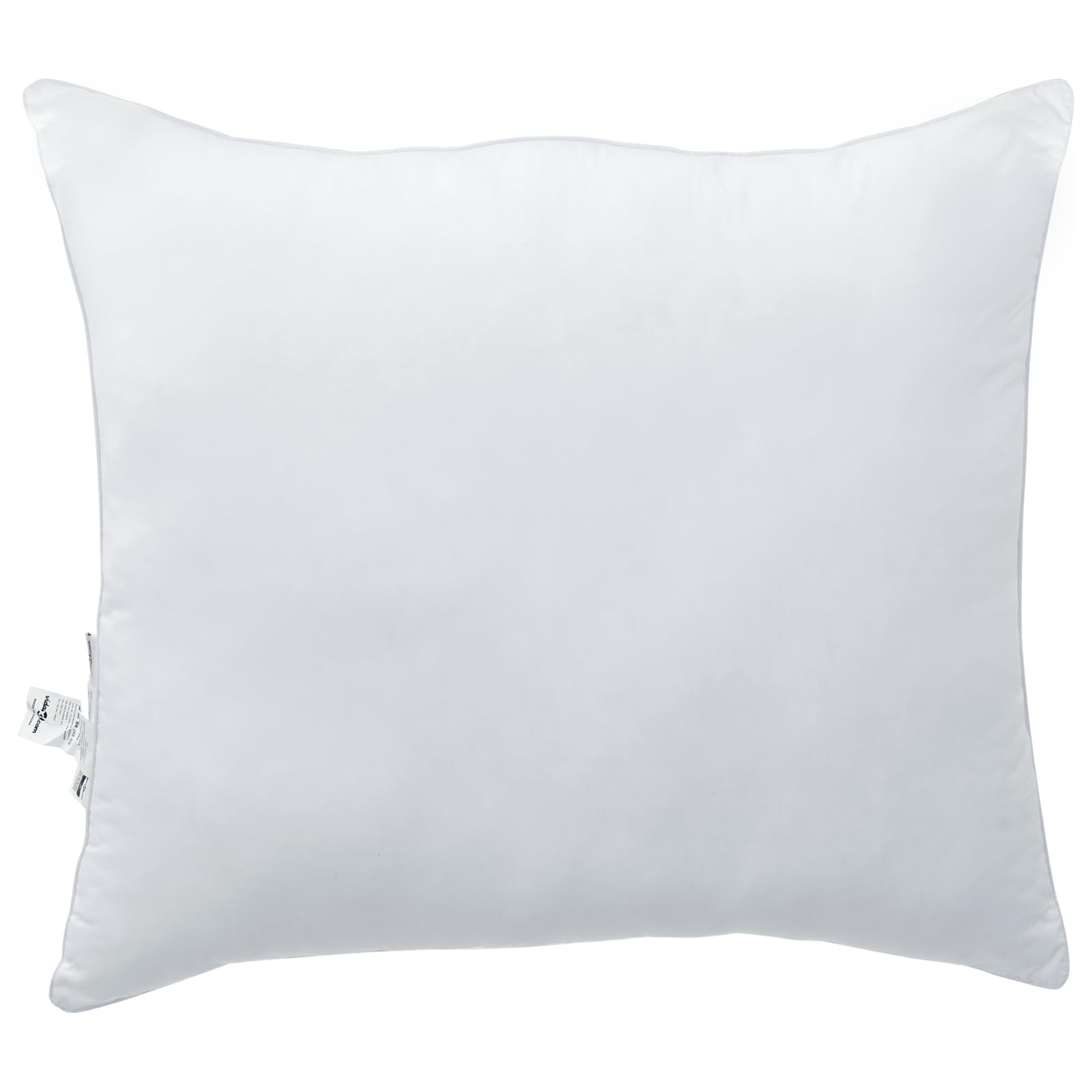2 cojines rectangulares blancos, 50 x 50 cm, mezcla de algodón y poliéster, suave para dormitorio, salón, decoración de sofá