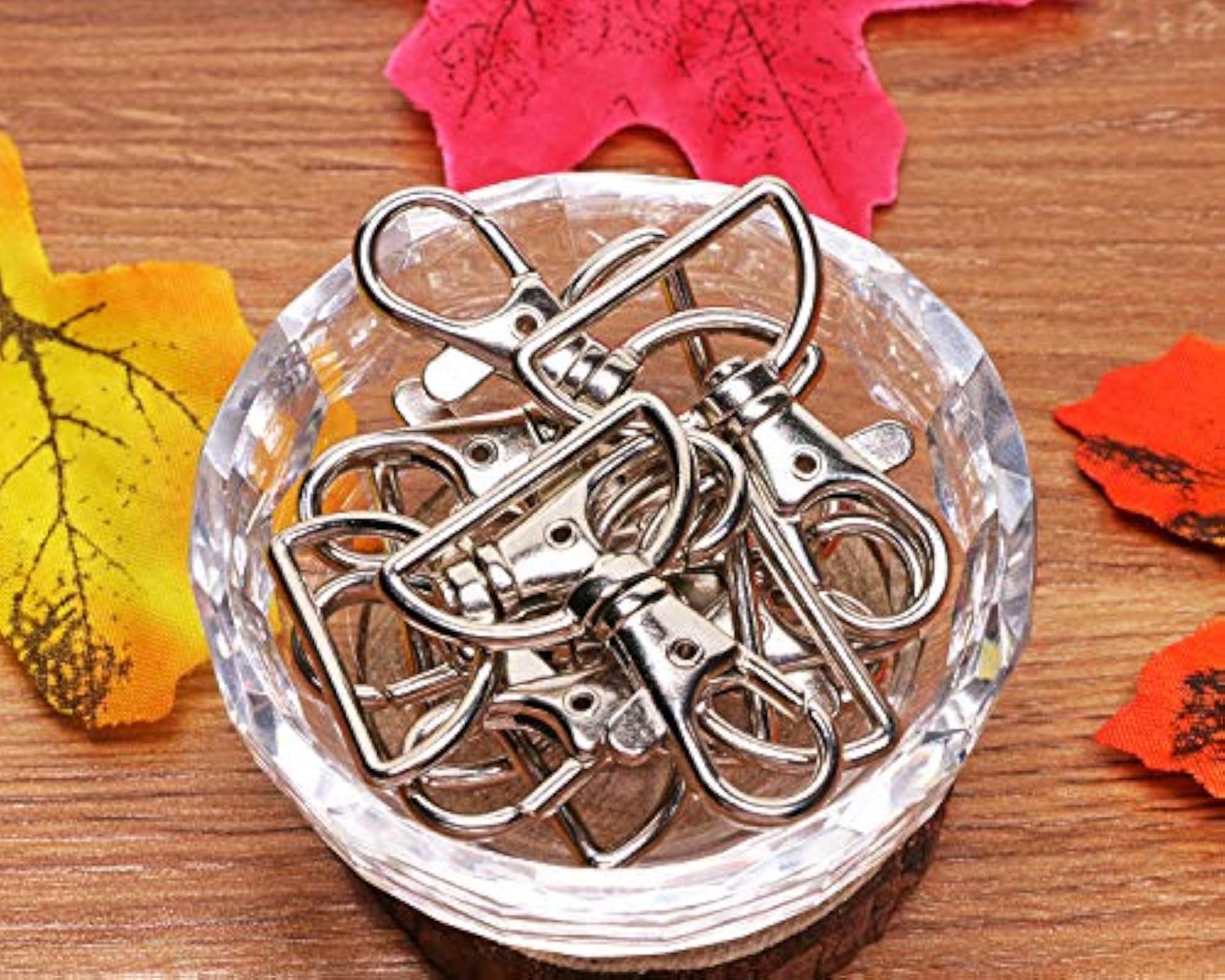 Metal Swivel Lobster Claw Clasps Clip Lanyards Snap Hooks for Key Ring Holders