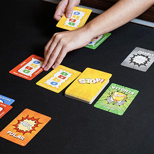 Galápagos, UeStop!, Jogo de Cartas Casual para Amigos, 2 a 6 jogadores, 30 minutos por partida