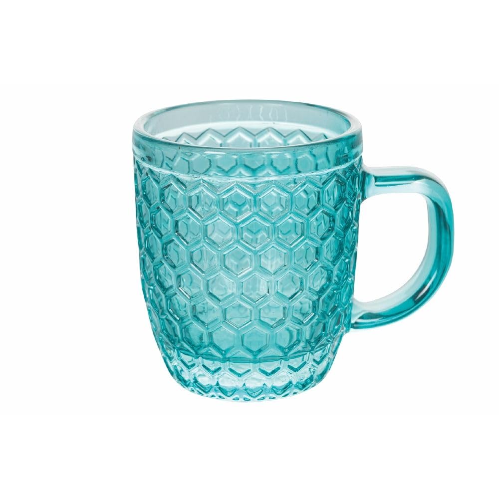 Set 6 tazzine caffè 90 ml in vetro colorato, Geometrie