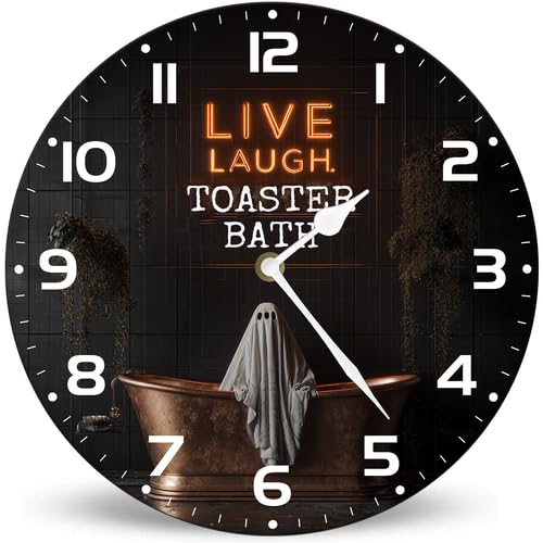 Lucidhisun Live Laugh Toaster Bath Ghost Battery Operated