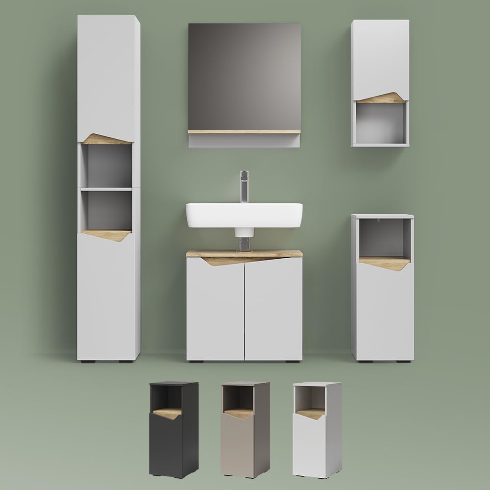 Livinity Armoire Murale Timavo, Blanc, 30x67cm