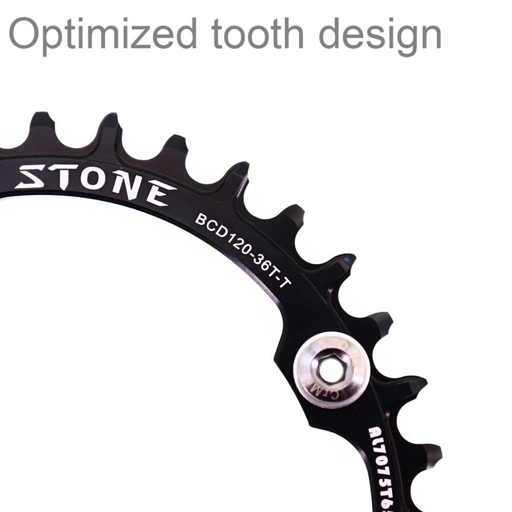Platos para Bicicletas Plato Ovalado for Bicicleta 120BCD 36t 38T 40T 42T 44 46T 48T Road MTB Bike Chainwheel Tooth Plate Plato Ovalado 32 MTB(48T)