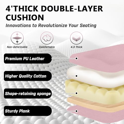 Image of 400lbs Executive Office Chair with Foot Rest for Heavy People, Ergonomic Big and Tall Desk Chair with Adjustable Headrest, High Back PU Leather Comfy Heavy Duty Computer Chair with Spring Cushion