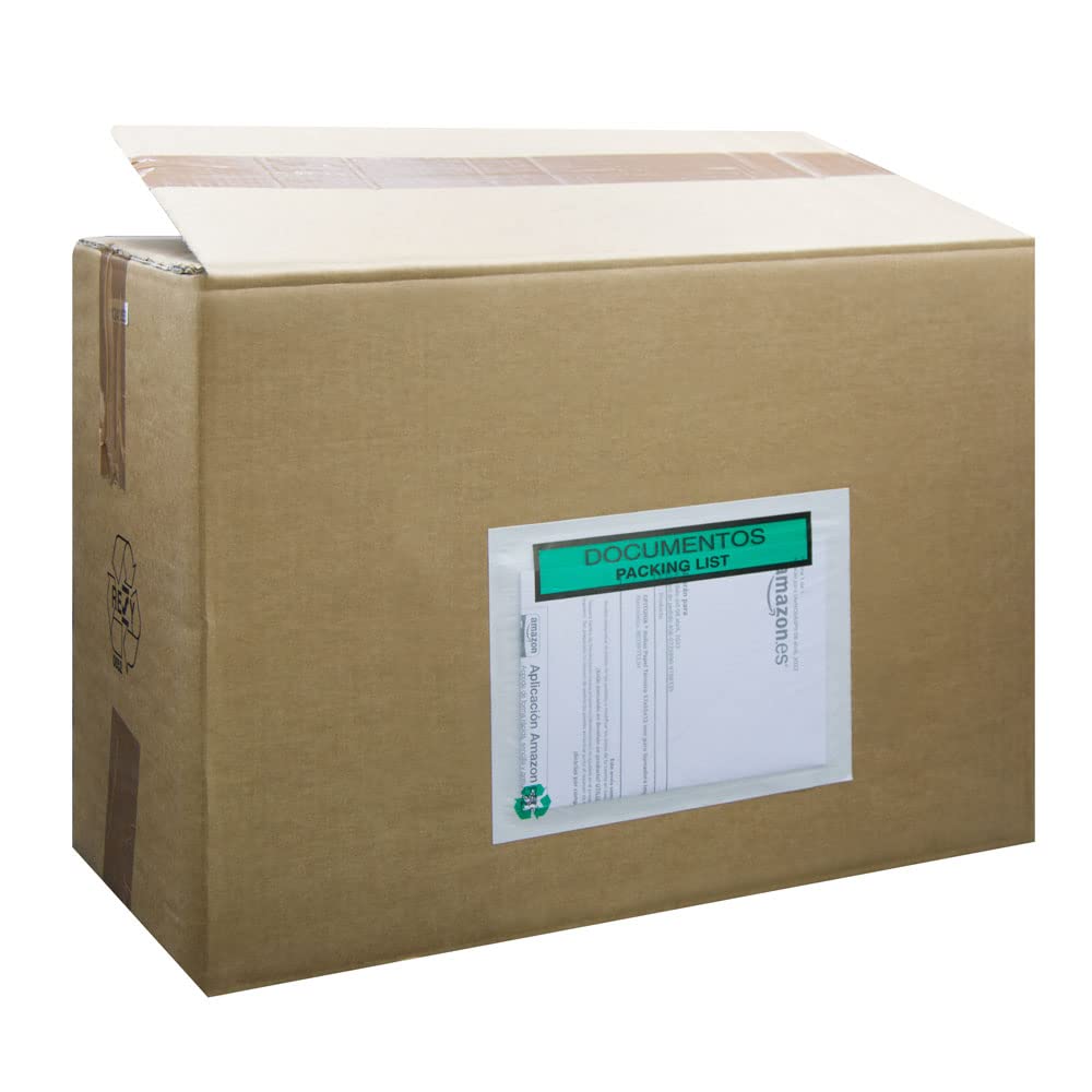 Bolsas Portadocumentos de Papel Transparente para Enviar Paquetes con Autocierre Adhesivo Fácil y Resistente. Bolsas para Embalaje de Correo y Envíos Seguros (100 UDS, 175x135)