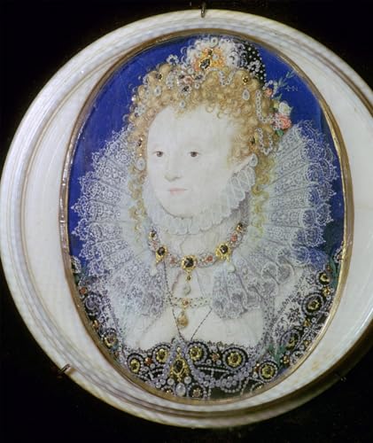 Ritratto di Elisabetta I de Nicholas Hilliard en lienzo texturizado premium