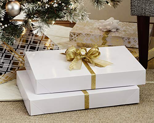 Hallmark Large Gift Boxes With Lids (12 X-Large Shirt Boxes For Sweaters Or Robes) For Christmas, Hanukkah, Holidays, Father's Day, Birthdays And More (5Xbc1098) #TOP1