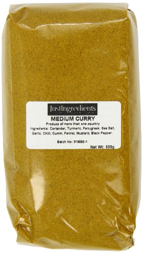 JustIngredients Curry Medio - 5 Confezioni da 500