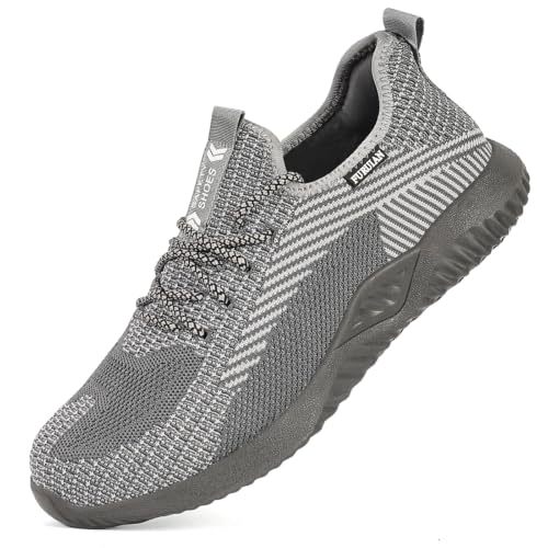 Image of Furuian Steel Toe Work Shoes for Men Women Safety Construction Sneakers