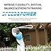 LOFIN Golf Swing Trainer Rope – Heavy-Duty Golf Training Aid for Swing Speed & Rhythm, Durable Double Rope Swing Trainer for Warm-Up, Posture, and Tempo Improvement