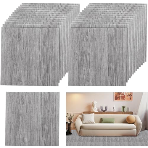 Carreaux de sol autocollants anti-humidité pour cuisine et salle de bain, pack de 36 dalles PVC