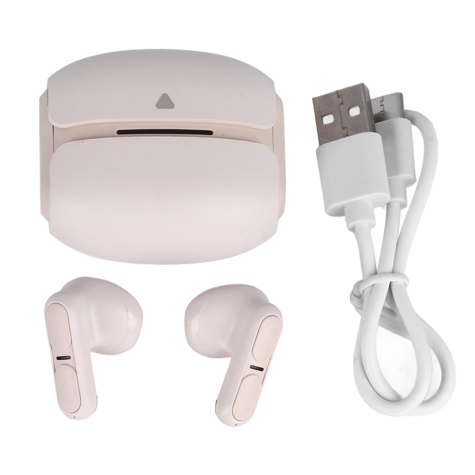 Auricolari Bluetooth 5.3 Auricolari Wireless Leggeri Ed Eleganti per Telefono, Laptop, Tablet, Uso Confortevole (Beige)