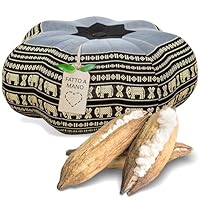 Cuscino Meditazione Kapok Stella &Oslash;40cm - Handmade, Naturale, Per Yoga E Relax