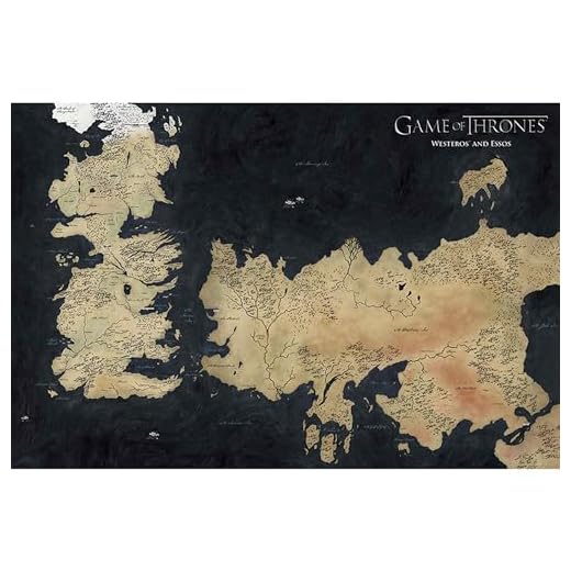 GB Eye GBYDCO140 Maxi Poster Game of Thrones Westeros Map 61 x 91.5cm