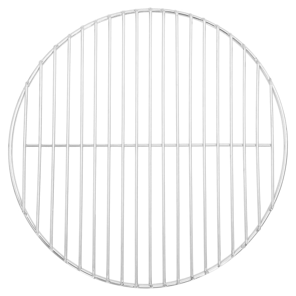 vidaXL BBQ Grill Grate Round, BBQ Grill Rack for Camping Travel Hiking, Cooking Grate for Charcoal Kettle Grills Ceramic Grills, 304 Stainless Steel