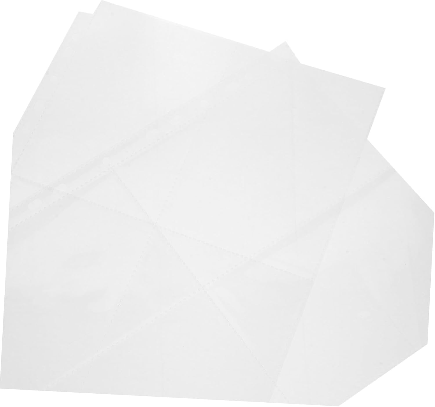 Kisangel 60pcs Photo Sleeves Double-Sided Refill Pages for Photo Albums PVC Protectors for Organizing Family Pictures Postcards and Memories