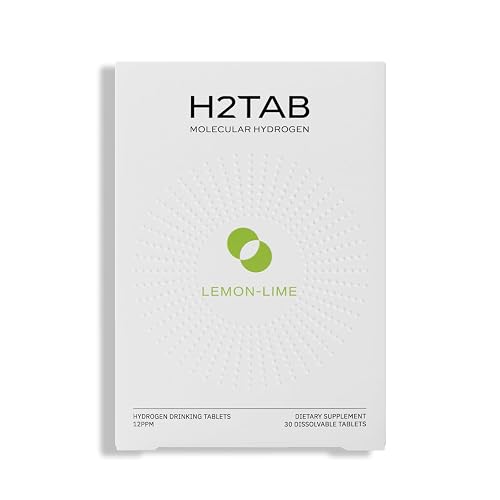 H2Tab Molecular Hydrogen Water Drinking Tablets, 30 Count | 12 PPM, Supports Muscle Recovery & Metabolism, Cellular, Brain & Gut Health, H2 Antioxidant, Magnesium-Based